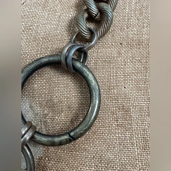 🐍 Angel Court  Snake Choker Necklace Antique Brass 17” - Picture 8 of 13